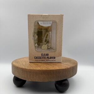 Clear Tech AM/FM Radio Cassette Tape Player Walkman With Earbuds Retro NIP